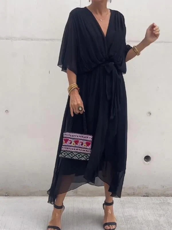 Tyla | Vestido Midi Plisado para Mujeres