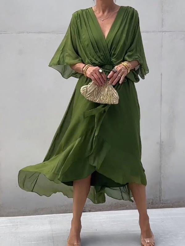 Tyla | Vestido Midi Plisado para Mujeres