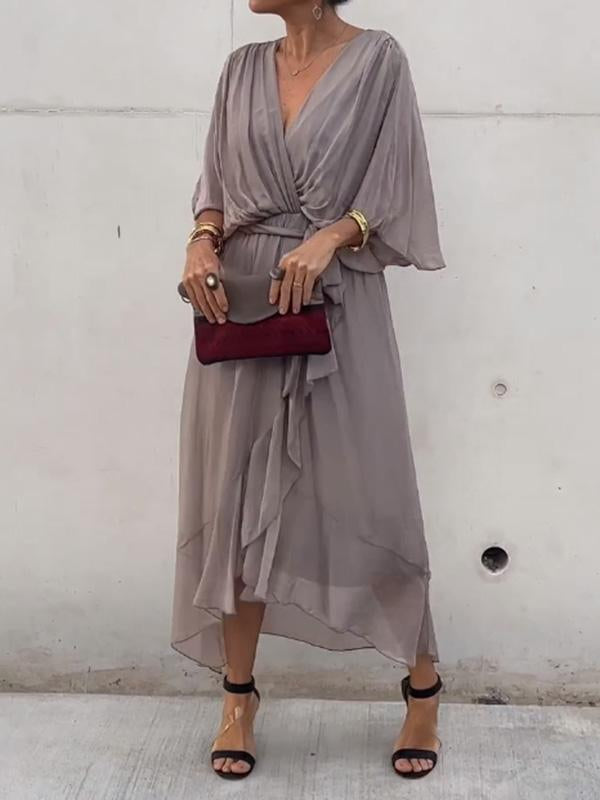 Tyla | Vestido Midi Plisado para Mujeres