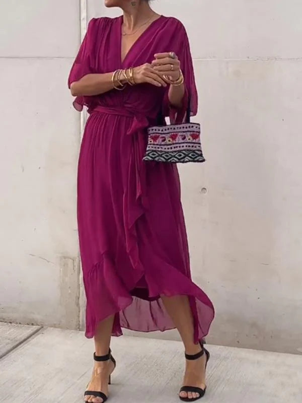 Tyla | Vestido Midi Plisado para Mujeres