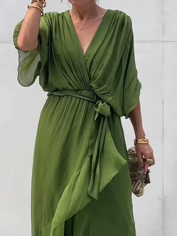 Tyla | Vestido Midi Plisado para Mujeres