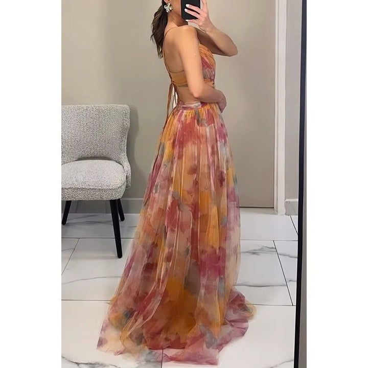 Vestido Maxi Floral de Noche para Mujeres