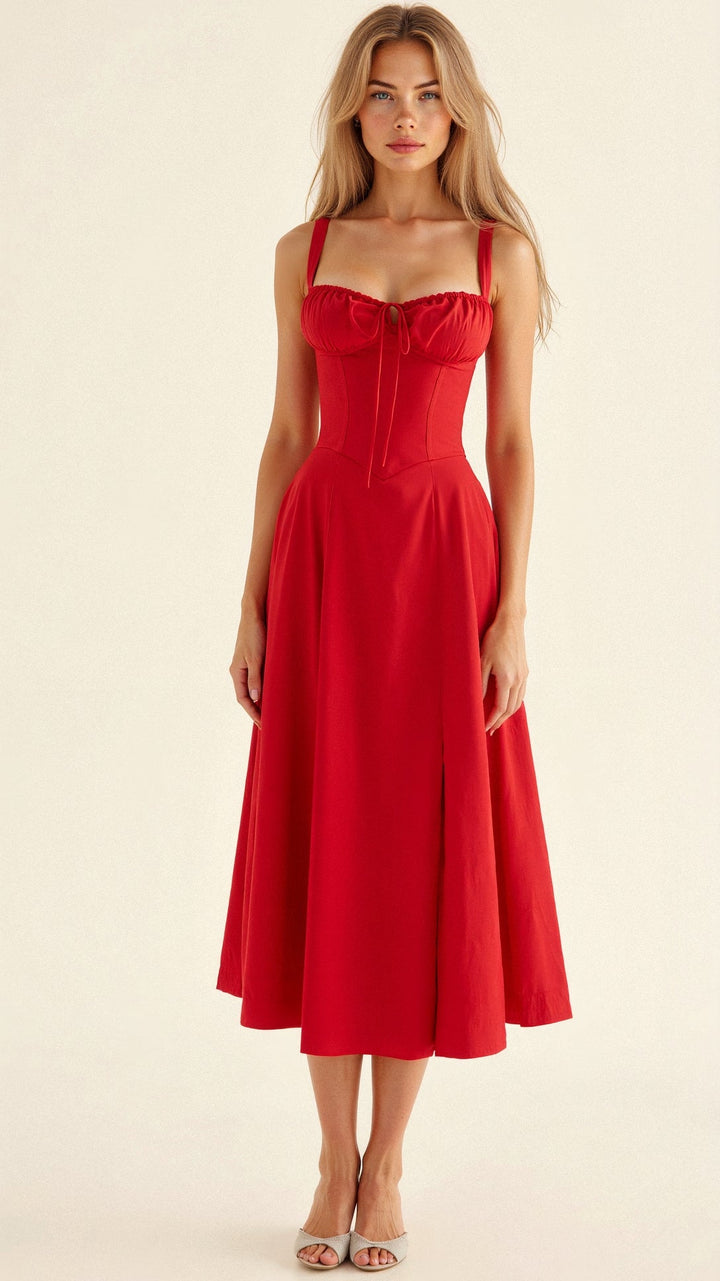 Lily | Vestido Midi Bustier para Mujeres