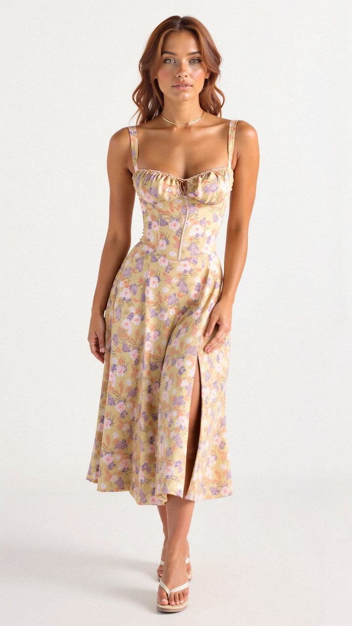 Lily | Vestido Midi Bustier para Mujeres