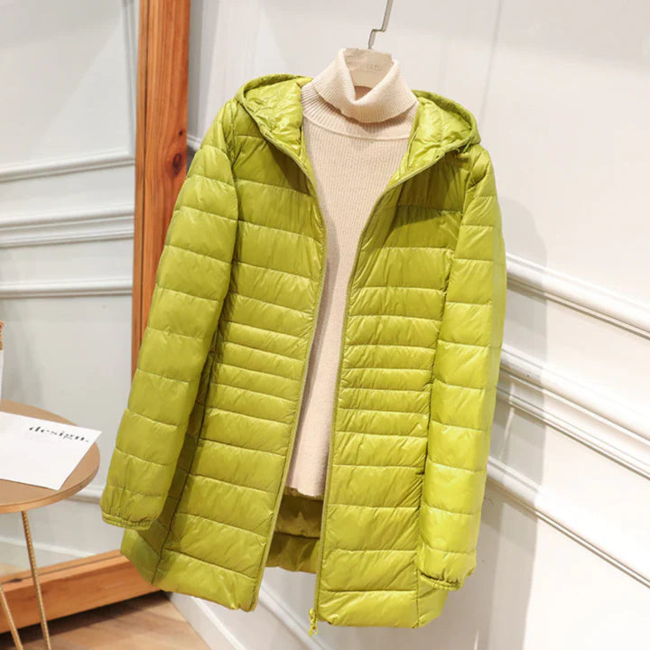 Carol Chaqueta Impermeable con Relleno de Plumón