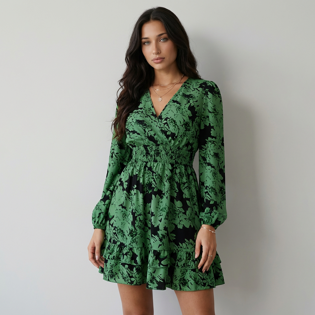 Valeria Vestido Floral Volantes