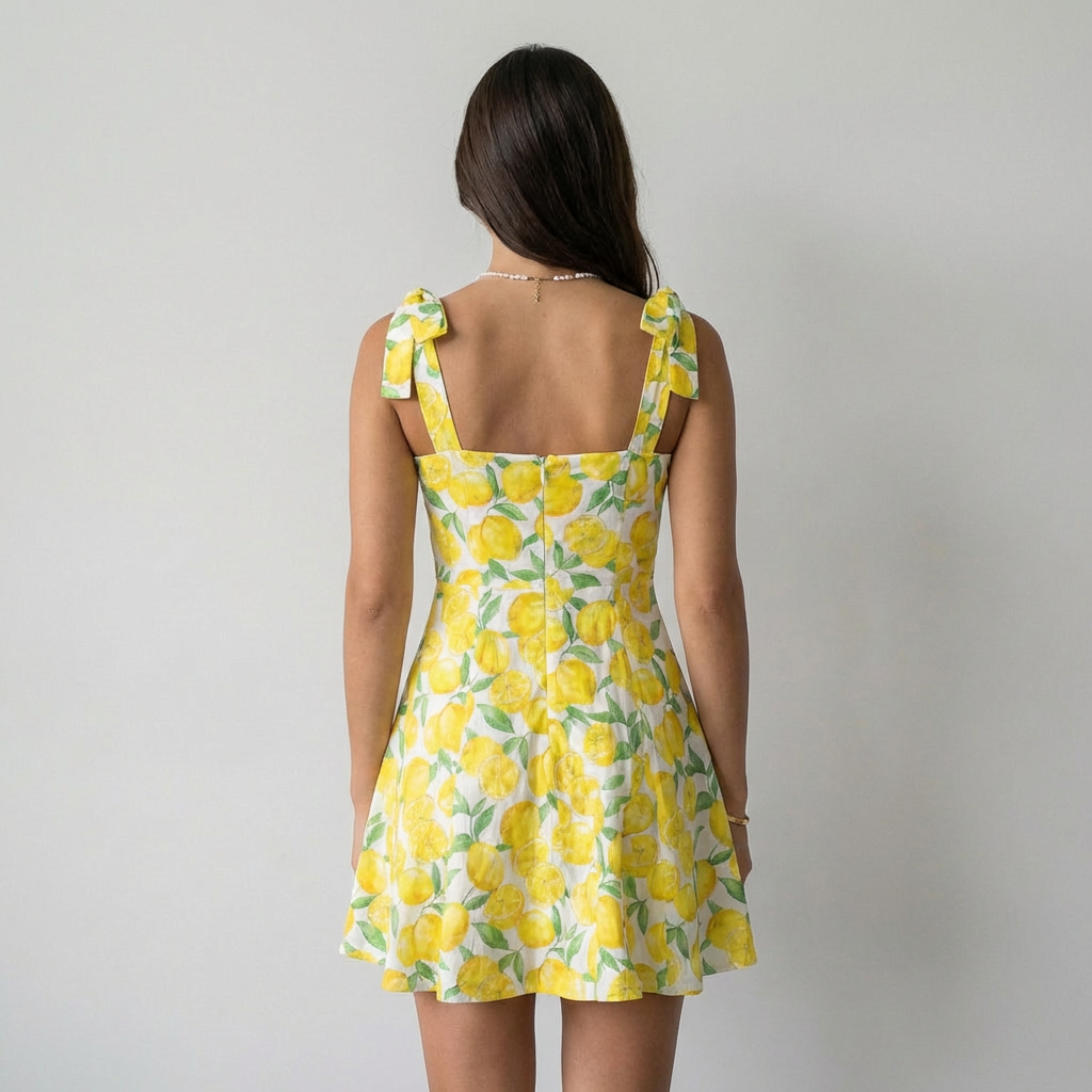 Lucía Vestido Floral Amarillo