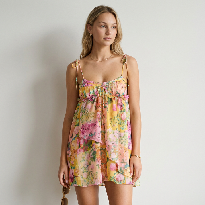 Ariana Vestido Floral Multicolor