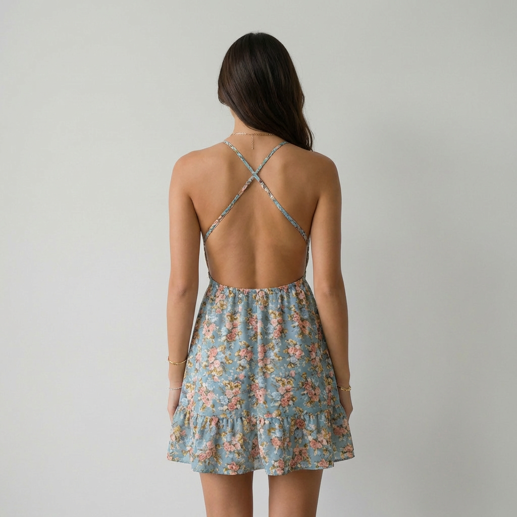 Natalia Vestido Floral Cruzado